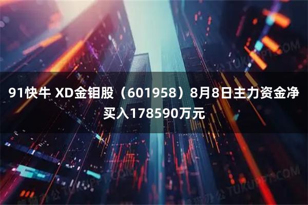 91快牛 XD金钼股（601958）8月8日主力资金净买入178590万元