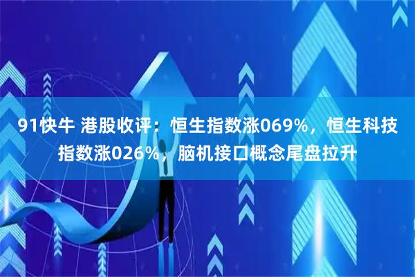 91快牛 港股收评：恒生指数涨069%，恒生科技指数涨026%，脑机接口概念尾盘拉升