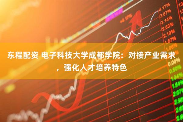东程配资 电子科技大学成都学院：对接产业需求，强化人才培养特色
