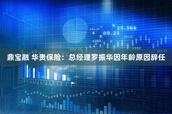 鼎宝融 华贵保险：总经理罗振华因年龄原因辞任